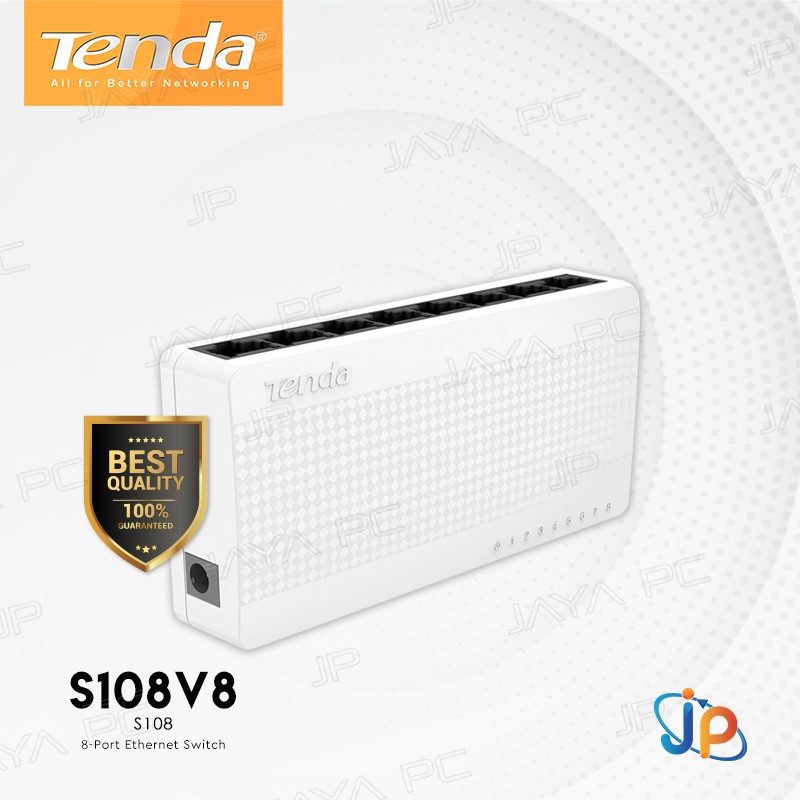 Tenda S108 8-Port Mini Desktop Ethernet Internet Network Switch