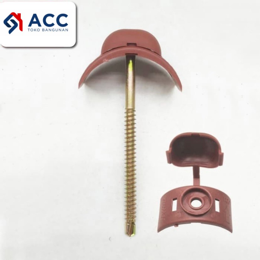 Gutta Screw / Sekrup Atap Bitumen Onduline / Gutta + Tutup / Skrup