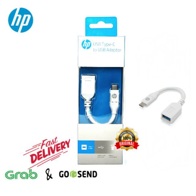 Hp usb type-c to usb adapter 10cm white