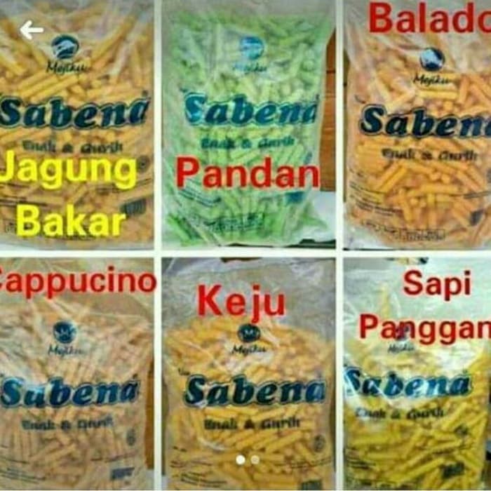 

Sabena snack eceran /1 dus isi 5 pcs Enak dan lezat