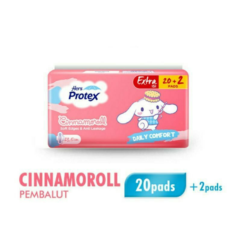 Hers protex cinnamoroll pembalut wanita isi 20+2 pads