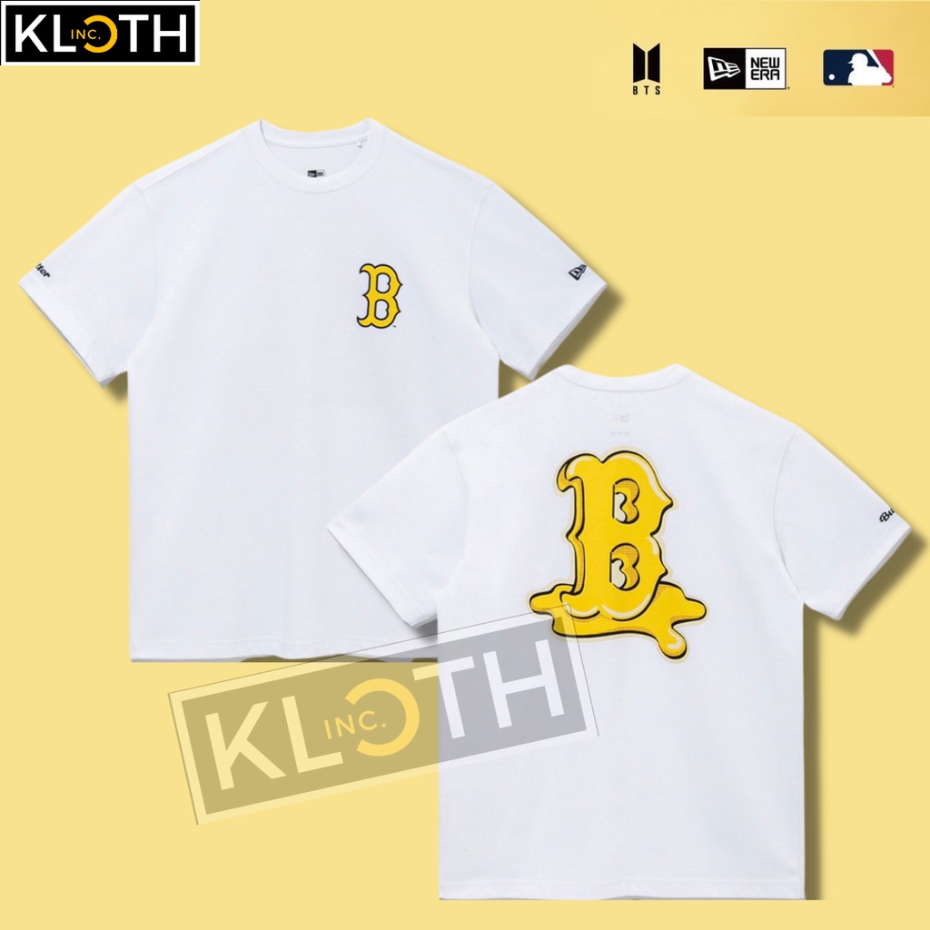 [BTS] Kaos BTS x New Era x MLB Butter Cotton 24s Premium Bisa Upgrade Lengan Panjang