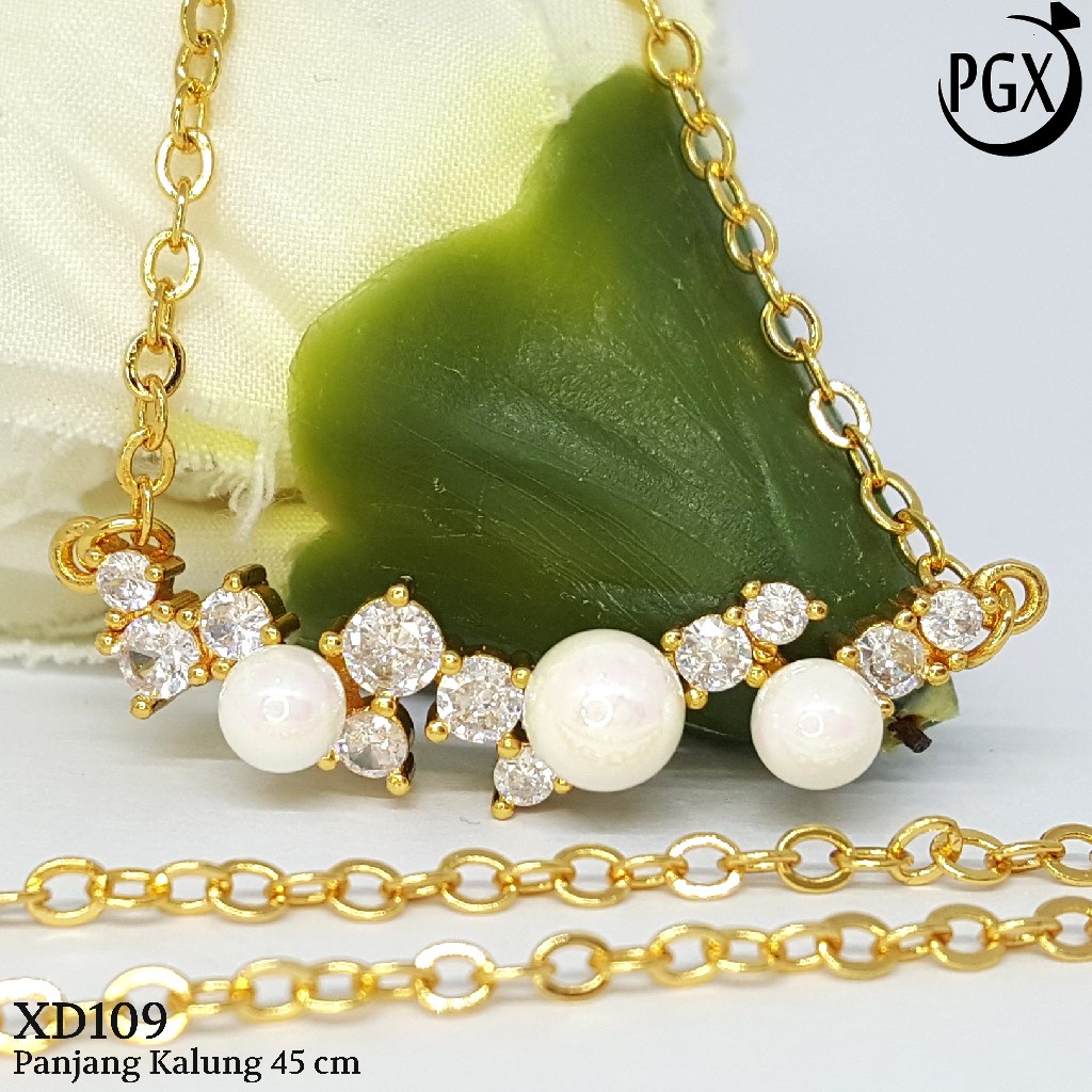 PGX Kalung Wanita Xuping Perhiasan Lapis Emas Aksesoris Fashion Premium - XD109