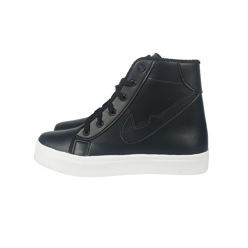 Dnr Premium Sneakers Wedges Cewek Korea   Sepatu Sneaker Tinggi warna hitam