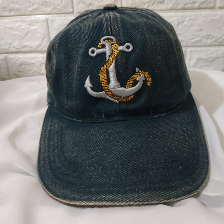 Topi Baseball Jangkar Pelaut  Bordir / Fashion Pria / Topi Pria Distro