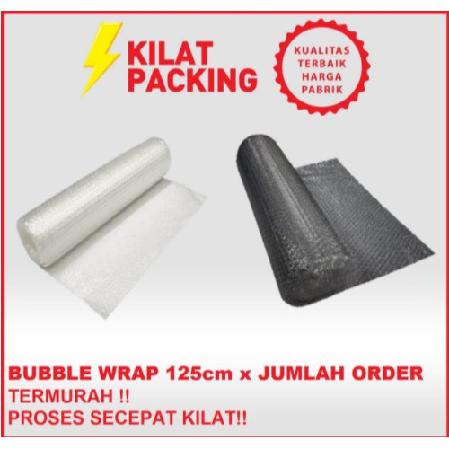 

BUBBLE WRAP ROLL METERAN (1,25M x JUMLAH ORDER) toko.debykasni322