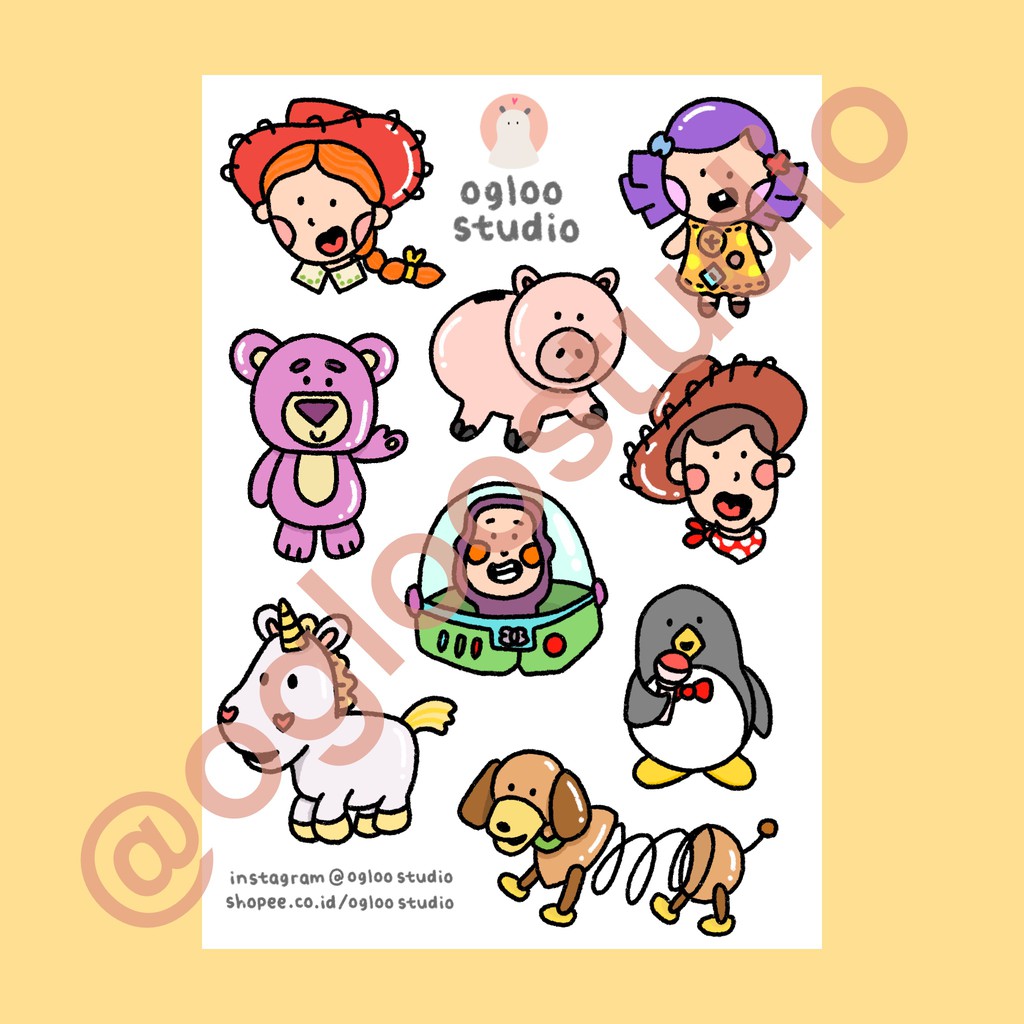

STICKER AESTHETIC / STIKER ESTETIK / STICKER TUMBLR / STIKER LUCU (TOY STORY)