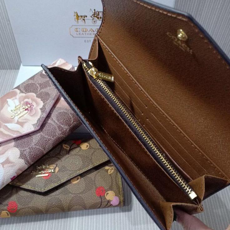 Dompet panjang wanita / envelope flower import "TJK. 485125"