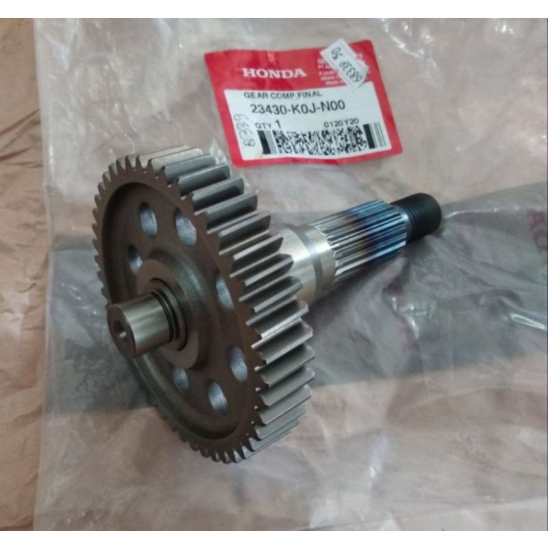 GEAR COMP FINAL GENIO NEW BEAT NEW SCOOPY AS RODA BELAKANG ORI 23430K0JN00
