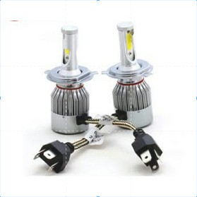 Lampu Utama Mobil LED Headlight C6 SILVER H1 H3 H7 H11 HB3 HB4 36 Watt 36W Motor 9005 9006 H8 H16