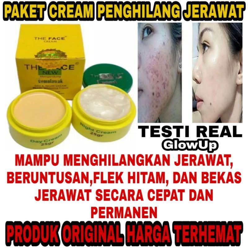 CREAM GLOWING THE FACE TEMULAWAK BPOM - THE FACE TEMULAWAK CREAM DAY N NIGHT