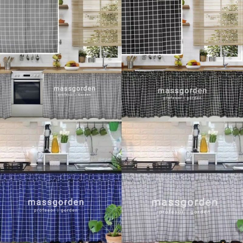 gorden kolong dapur cantik minimalis / gorden kecil