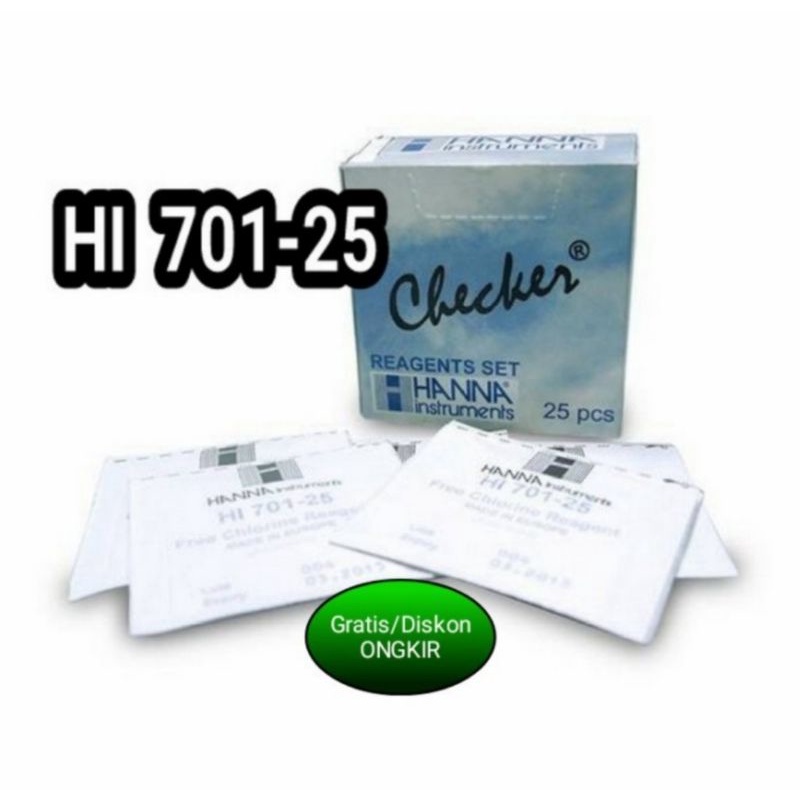 Hanna Instruments HI-701-25 Reagents for HI-701 Free Chlorine Pocket Checker