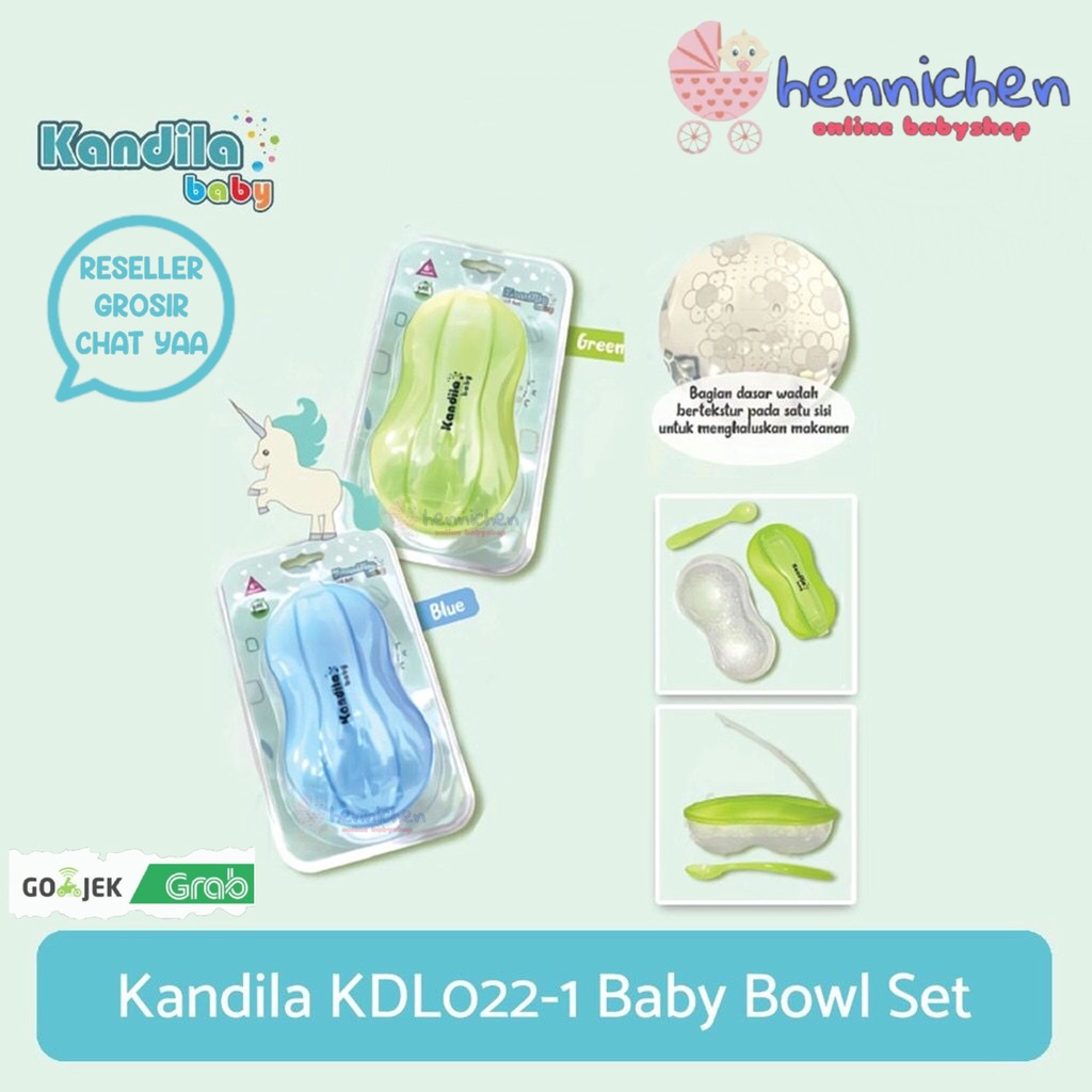 KANDILA BABY BOWL WITH SPOON SET MANGKOK SENDOK BAYI PERALATAN MAKAN BAYI KDL022-1 / KDL022-11 / KDL022-12 / KDL0022-13 / KDL022-14