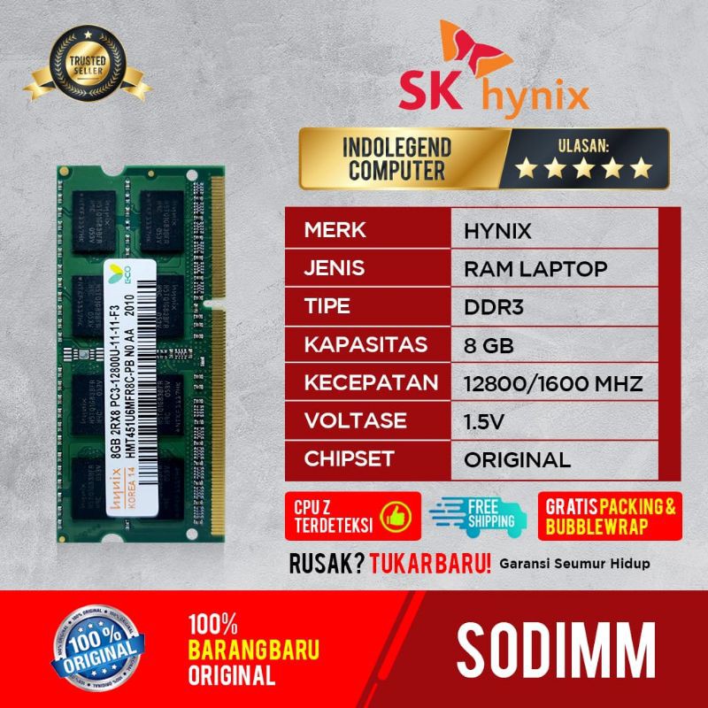 hynix sodim ddr3 8gb pc12800 1.5vol