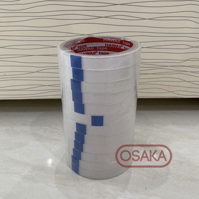 

Promo Bulan Ini Selotip Bening Hawaii / Selotip Bening 1/2 Inch 20 Yards Isi 12 Promo