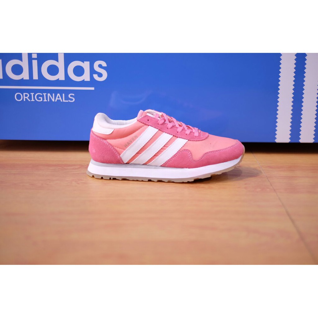  Sepatu  Adidas  ORIGINAL  Haven  Pink White Shopee Indonesia