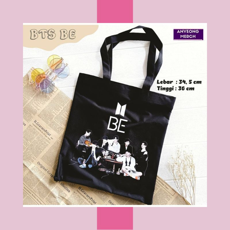 TOTE BAG BTS DYNAMITE BE TAS K-POP JUNGKOOK RM SUGA