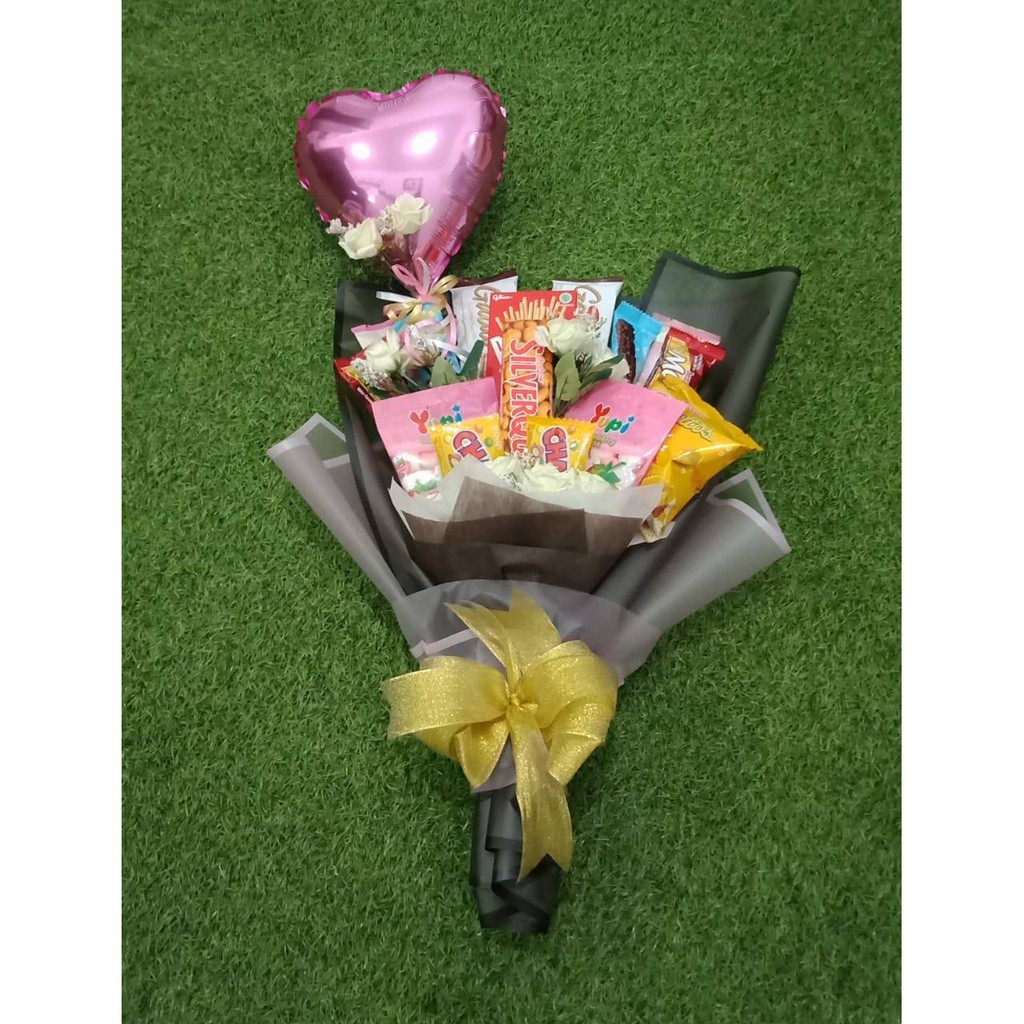 Bouquet/Buket Snack dan Balon