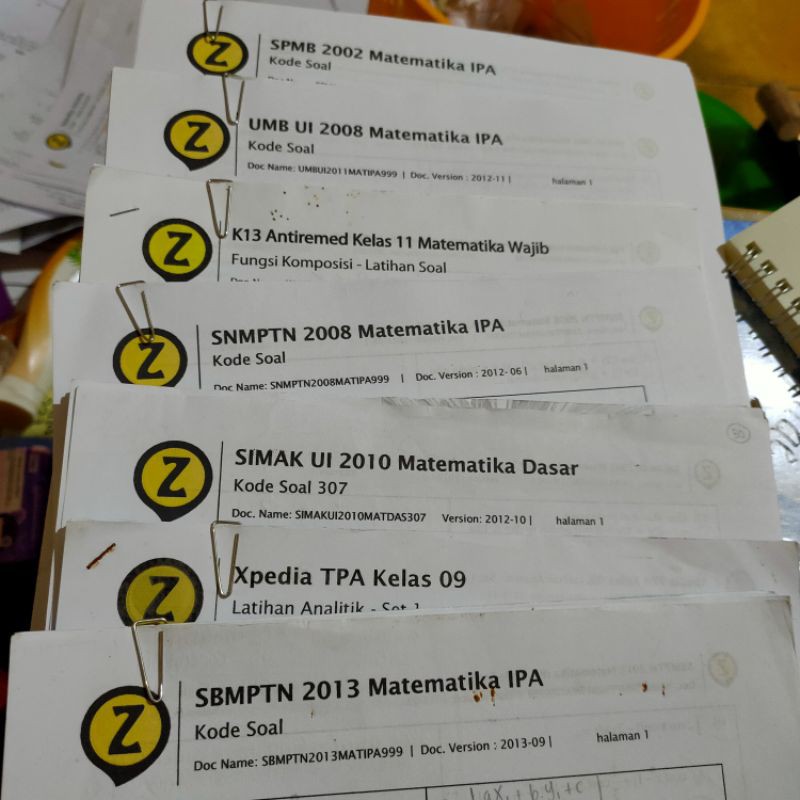 Kumpulan Print Latsol Zenius Matematika Ipa Utul Ugm Simak Ui Shopee Indonesia