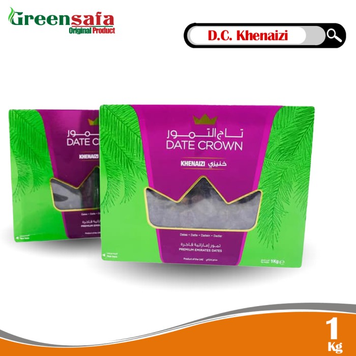 

Buah Kurma Date Crown Khenezi 1kg Asli Arab