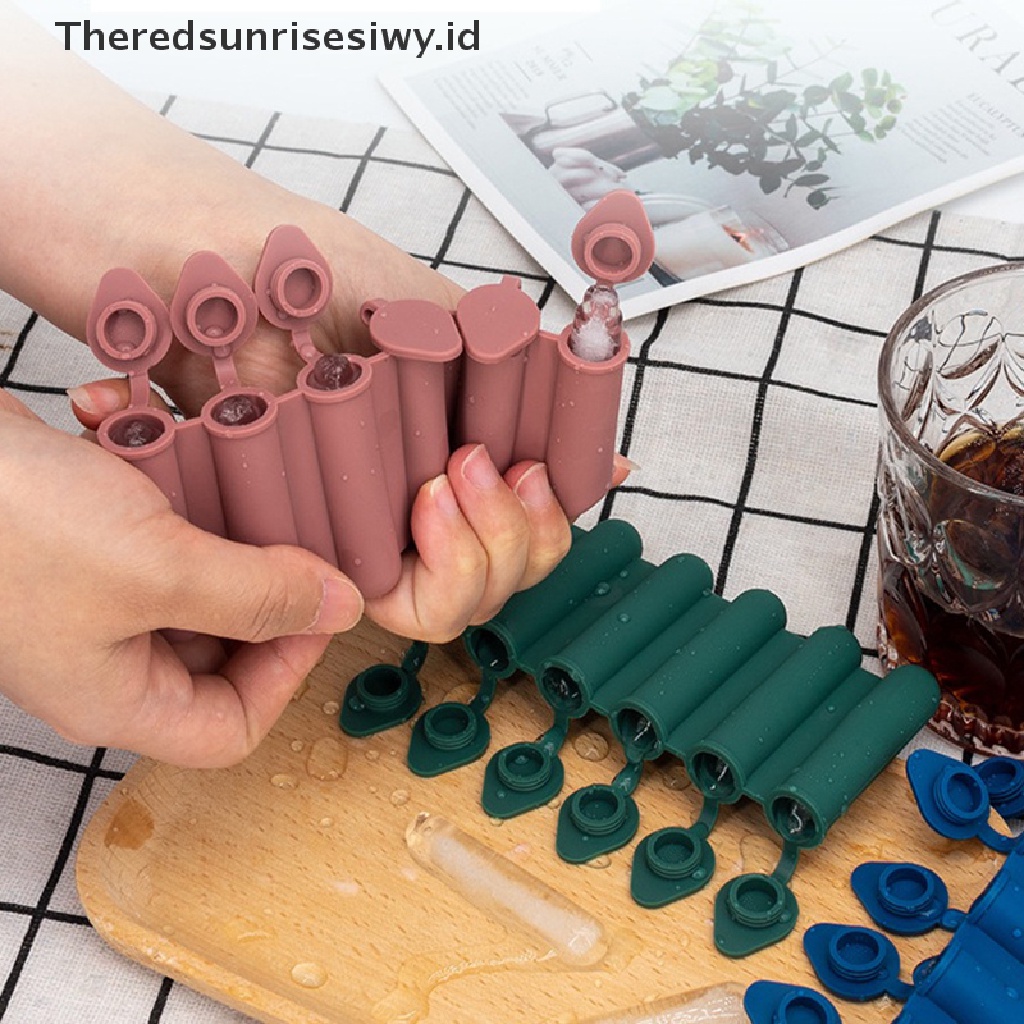 # Alat Rumah Tangga # Cetakan Es Batu Mini 6 Grid Bahan Silikon Untuk Minuman Cocktail