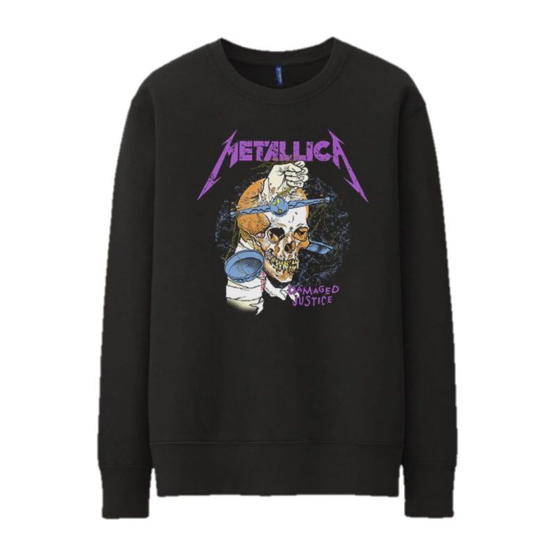 H&M HM Crewneck Metallica Black