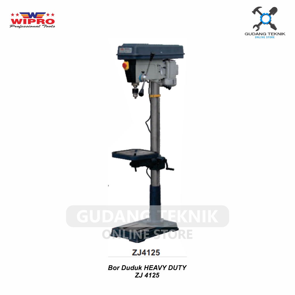 Mesin Bor Duduk Heavy Duty ZJ4125 WIPRO / Machine Sitting Bor 25mm WIPRO - WIPRO Bor duduk HEAVY DUTY ZJ4125