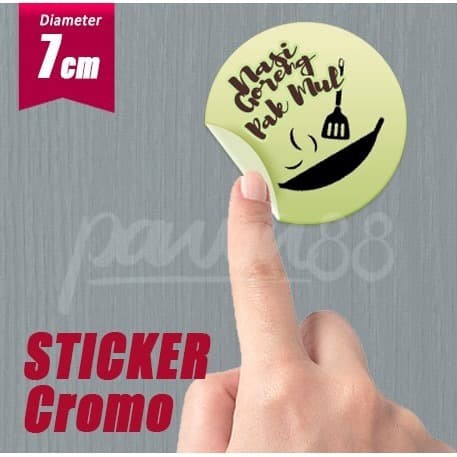 

Stiker - Sticker Label Kemasan Kromo | D: 7 cm - (24 Pcs)