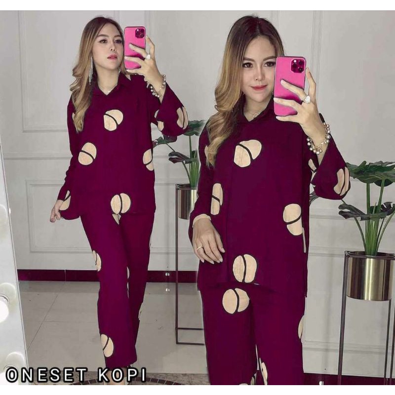 BELLE ONE SET / SETELAN RAYON DAILY ONE SET BAJU SETELAN WANITA KEKINIAN