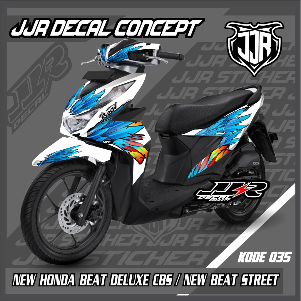 STIKER DECAL NEW HONDA BEAT DELUXE/ NEW HONDA BEAT STREET 2020-2021