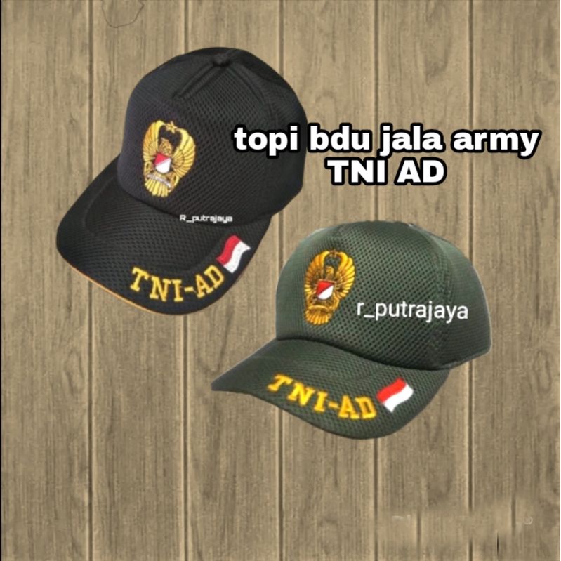 topi jaring Army/topi jaring TNI AD/topi bdu jaring