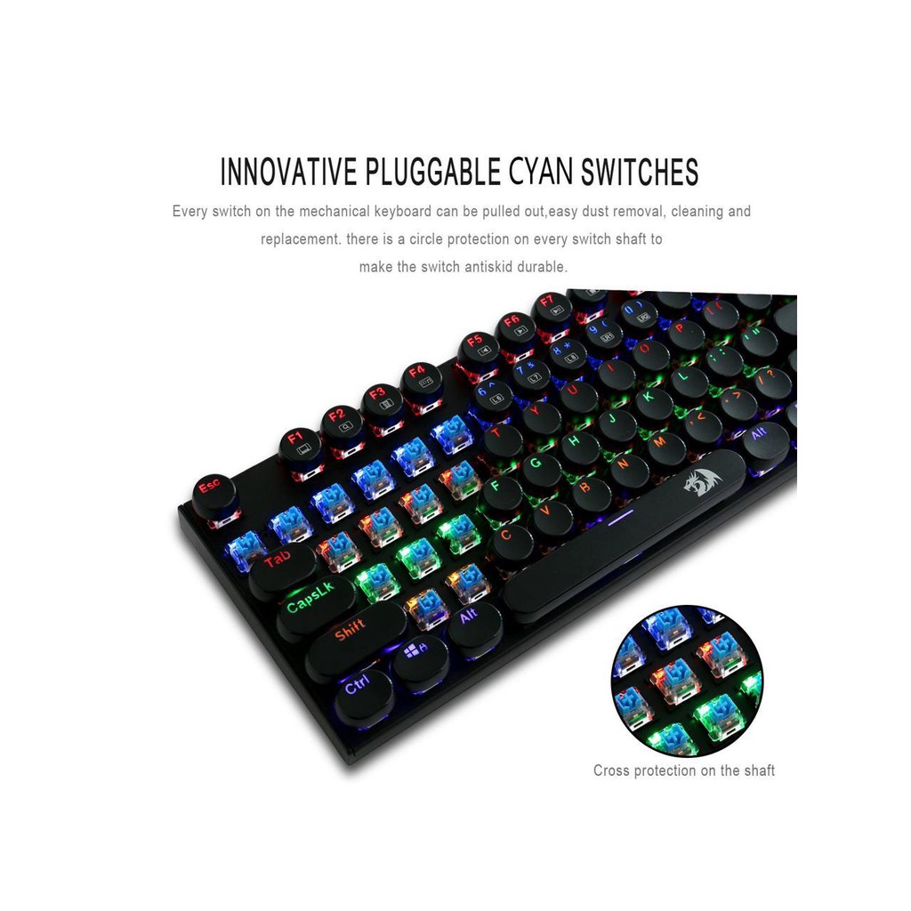 AKN88 - REDRAGON K350S Mechanical Gaming Keyboard Anti-Ghosting Water-Proof