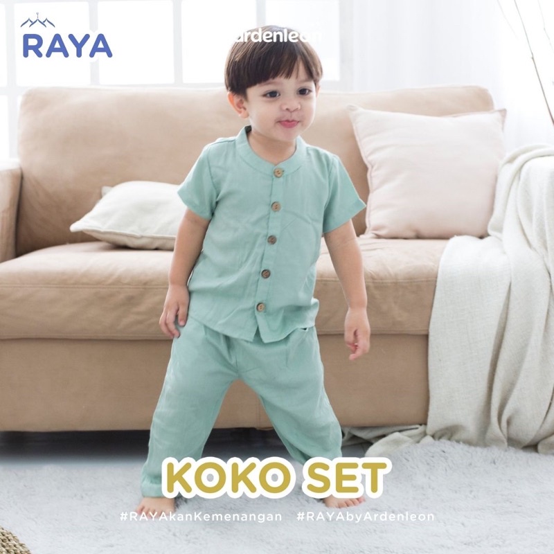 ARDENLEON Raya Koko Set Anak 1-7tahun / Baju Koko Lebaran Anak