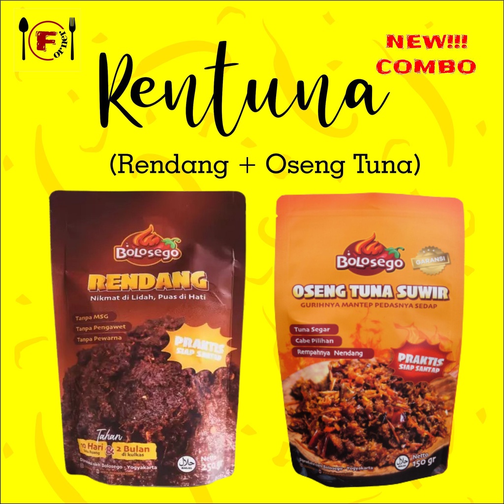 

RENTUNA - RENDANG dan TUNA SUWIR by BOLOSEGO / bisa COD / halal / BERGARANSI