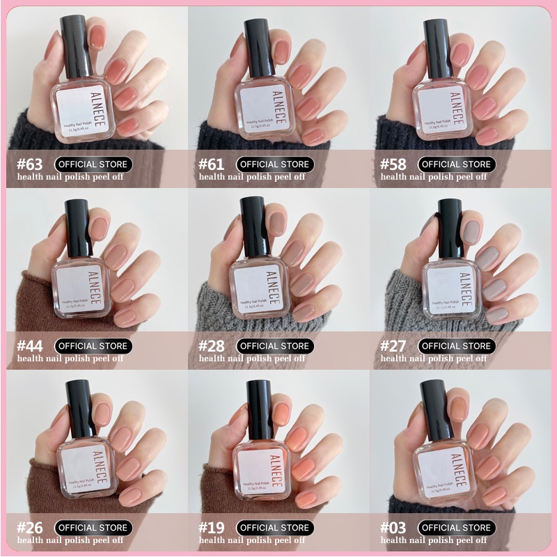 ALNECE 【Bisa Sholat✔️】 KUTEK/KUTEK PEEL OFF/ KUTEKS/HALAL KUTEKS/ UNTUK SOLAT CAT KUKU HALAL MUSLIMAH BERBASIS AIR