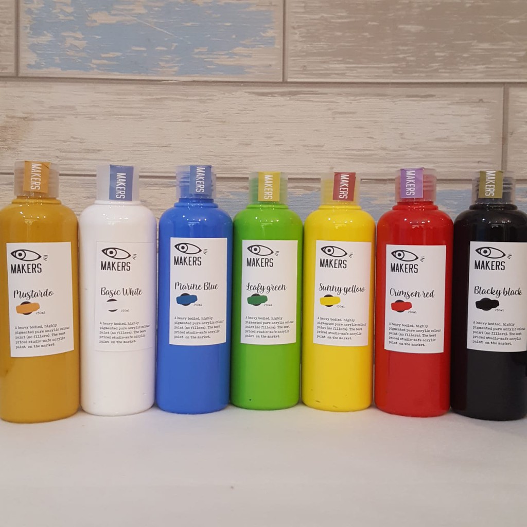 

Paket Cat Lukis Akrilik 250ml 7 warna