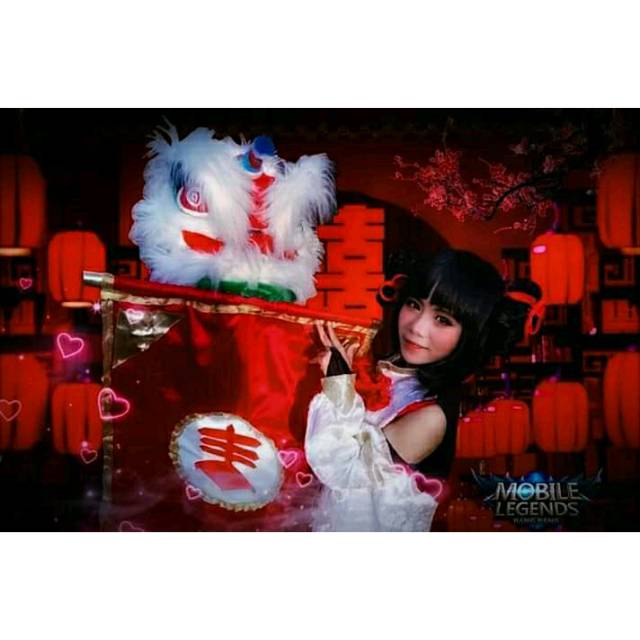 Lolita Lion Dance MLBB Costume Cosplay