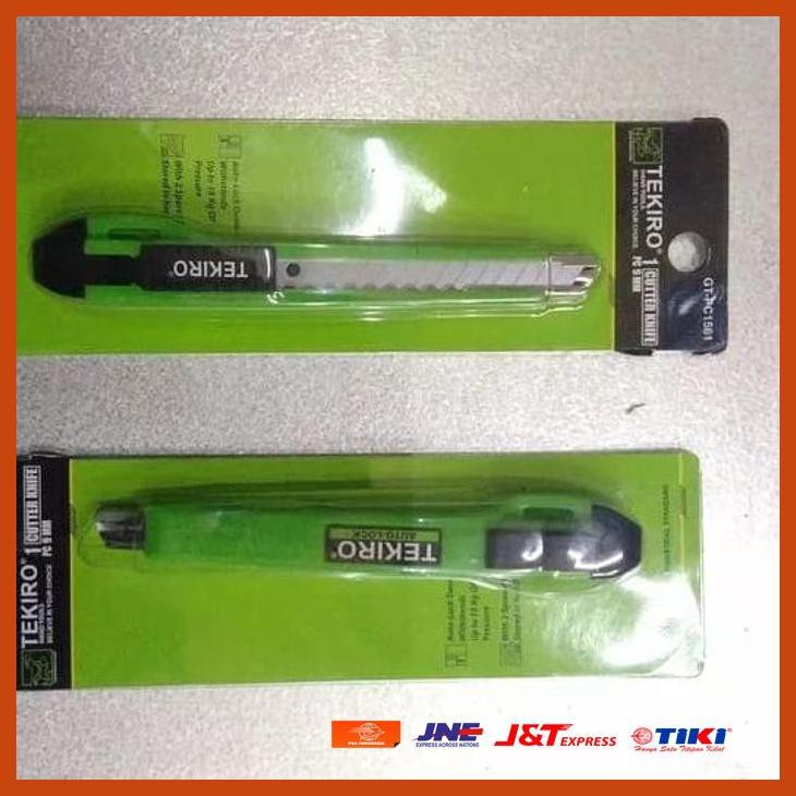 TEKIRO PISAU CUTER KECIL | KATER PISAU POTONG AUTO LOCK HIJAU
