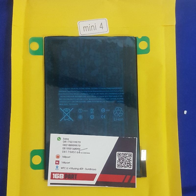 Baterai IPAD MINI 4 (mini1, mini 2/3, ipad 5)