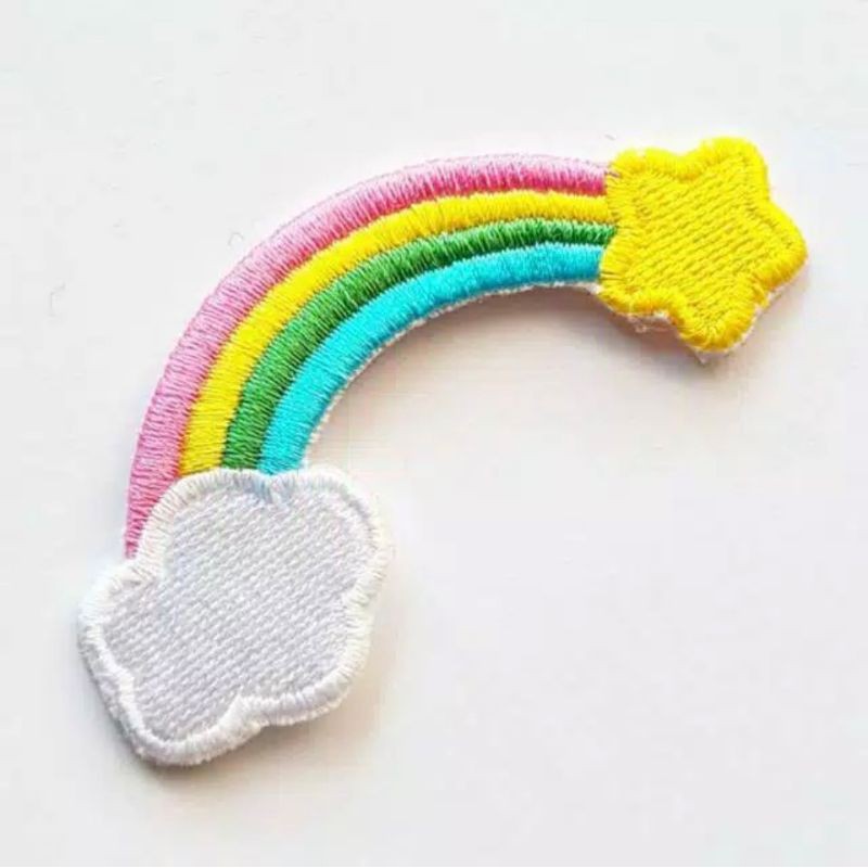 Patch Bordir Rainbow