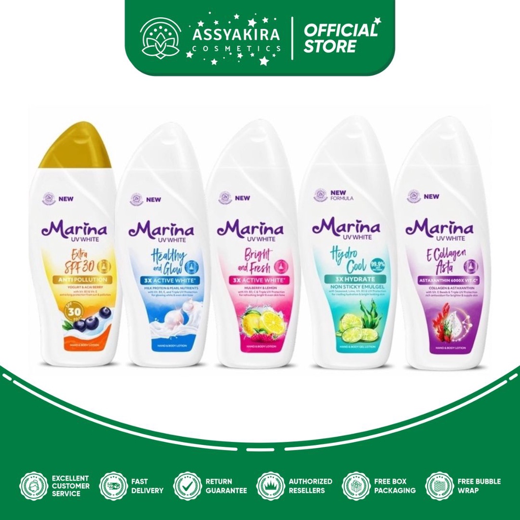 Marina Hand Body Lotion UV White