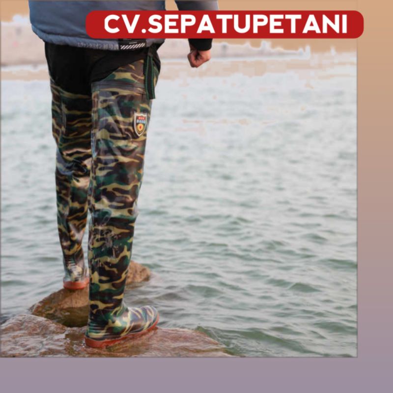 Sepatu Boot Pria Karet Panjang/Sepatu Sawah Petani/Ap Boot/Sepatu Anti Air Banjir Keong