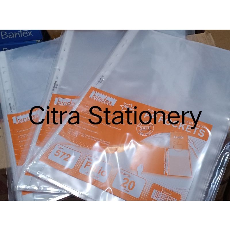 

PP Pocket Bindex 5721/ Plastik Pocket/ Folio/F4