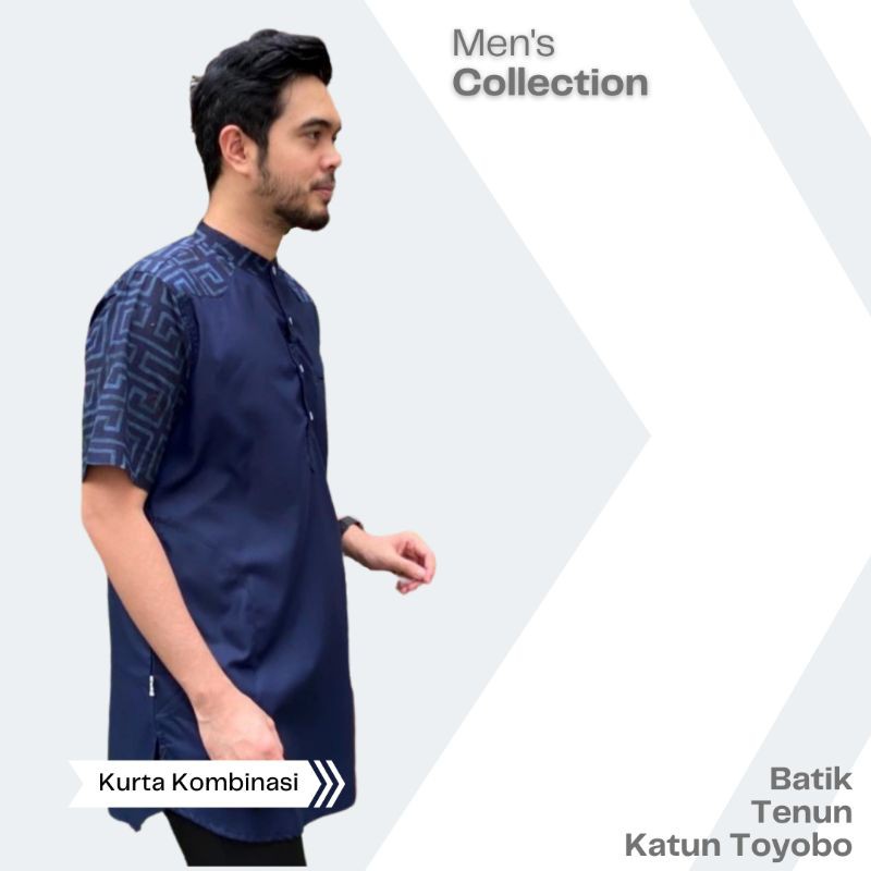 kurta kombinasi batik tenun