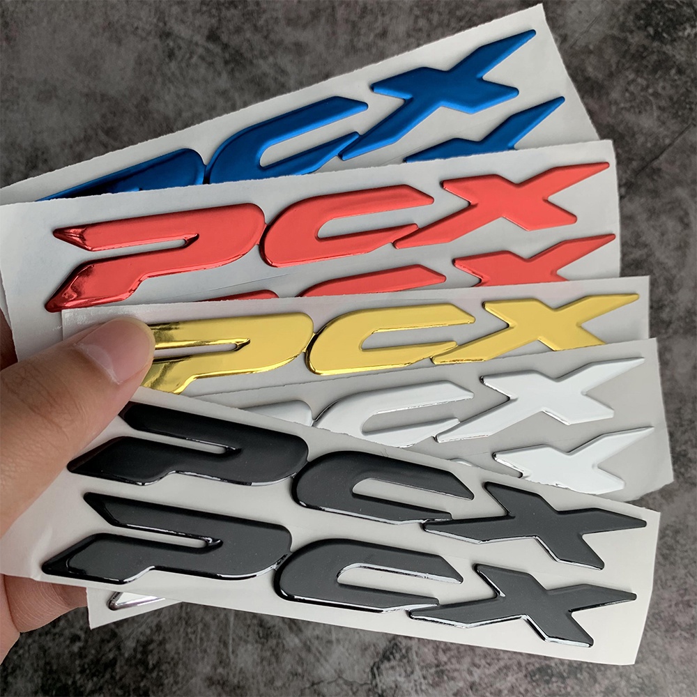 3D Resin Gel PCX Stiker Honda Motocross Motor Emblem Stiker untuk Honda Pcx 125 150 Pcx125 Pcx150 2015 2018