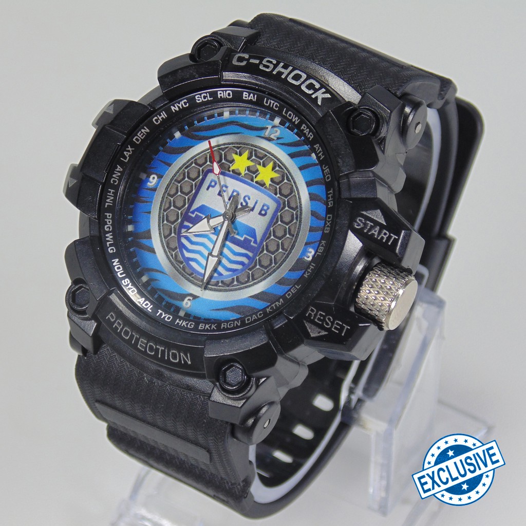 (Terbaru Gan) Jam Tangan Persib - Motif Carbon Biru { Desain Istimewa }