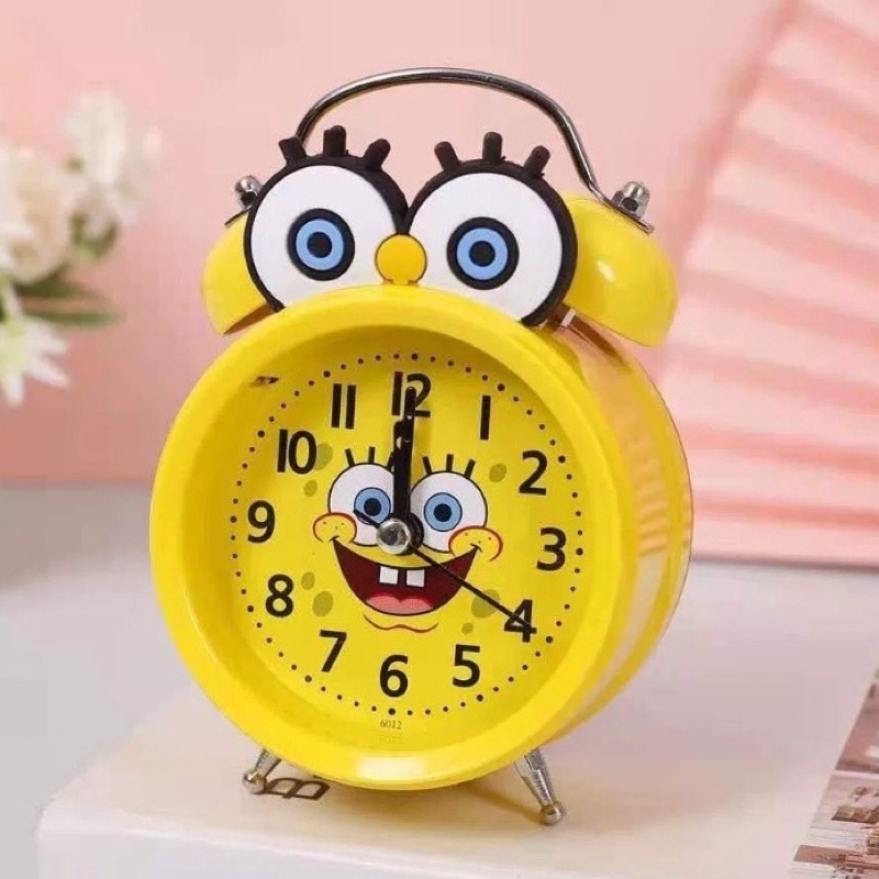 JAM WEKER LUCU - JAM BEKER KARAKTER SPONGEBOB - JAM WEKER MURAH - JAM MEJA ALARM