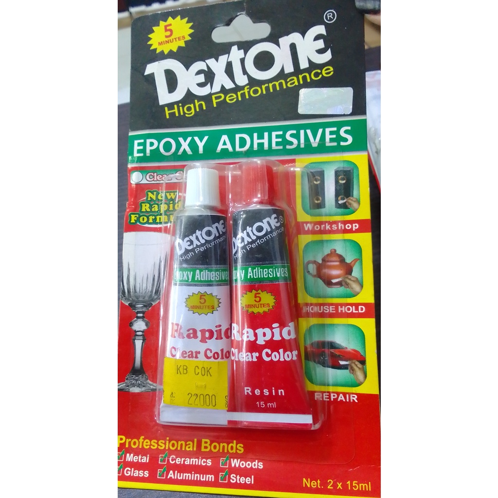 LEM DEXTONE EPOXY ADHESIVES LEM CAMPUR BESI BENING 2 KOMPONEN
