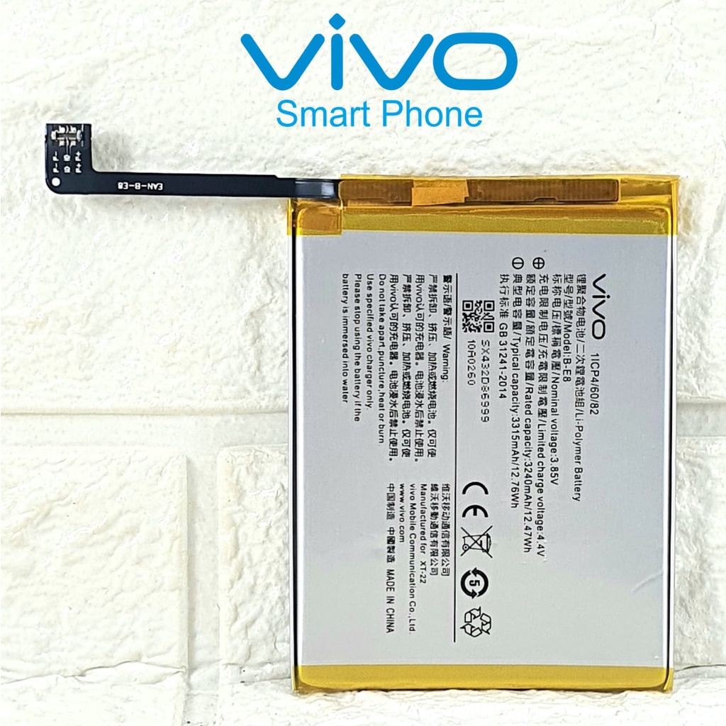 Baterai Battery Original VIVO B-E8 BE8 For Hp V11 - V11i - vivo 1806 - Vivo Y97 - V1813 - V1813A - V1813